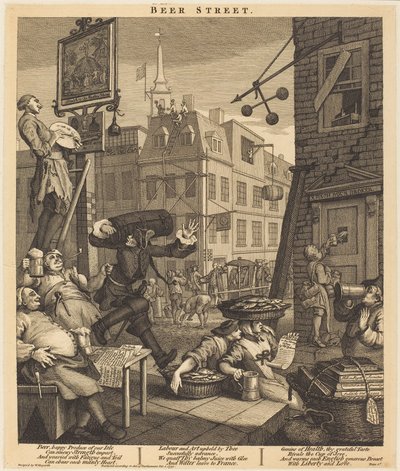 Bierstraße von William Hogarth